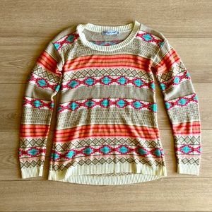 3/$20 Southwest Aztec Lightweight Tribal Sweater